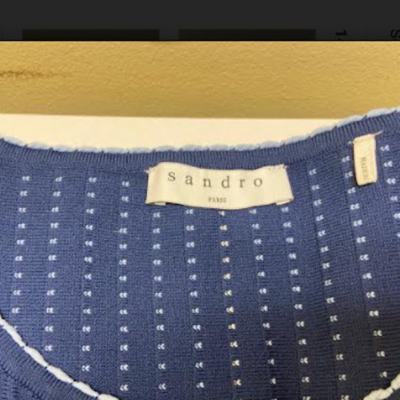 SANDRO Fit & Flare Mini Dress, Size S - Picture 7 of 7